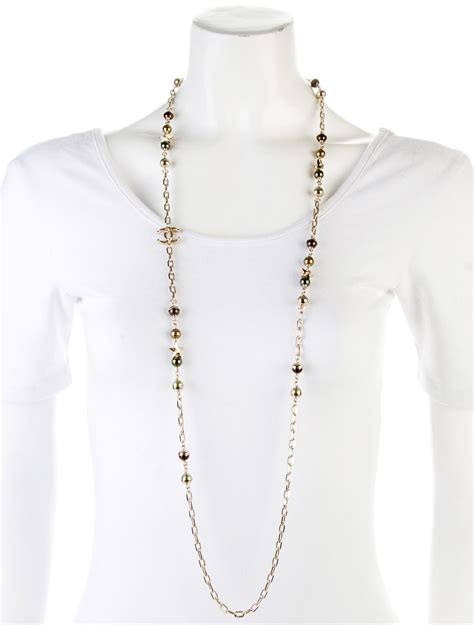 chaines de chanel|chanel long chain necklace.